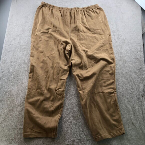 Blair Womens Two-Piece Lounge Top & Pants Set Size 2XL Pullover Brown Travel - Picture 5 of 16